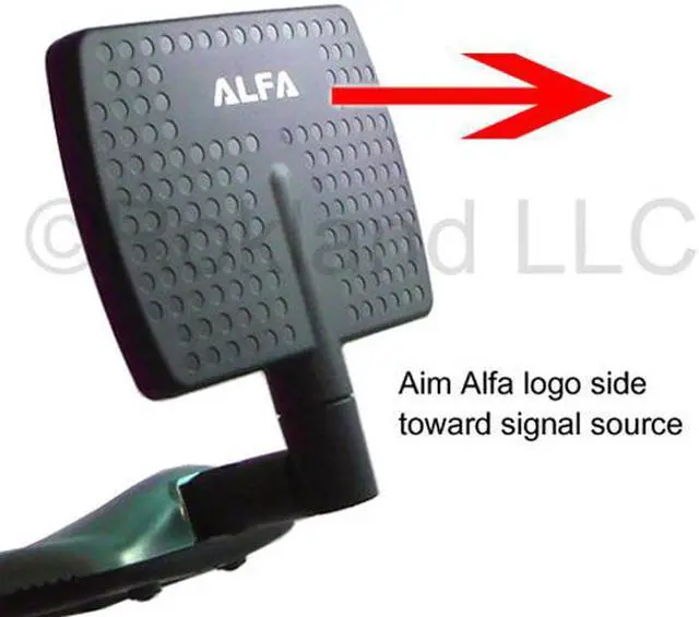 Alt view image 2 of 4 - Alfa APA-M04 7 dBi gain RP-SMA directional RP-SMA panel antenna