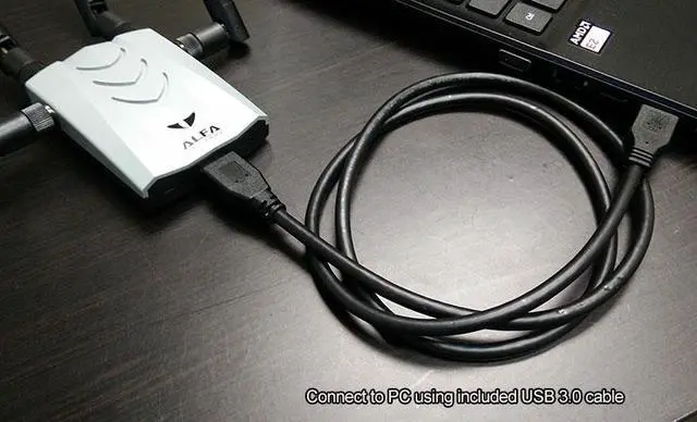Alt view image 4 of 14 - Alfa AWUS1900 802.11ac Dual band 2.4/5 Ghz Wi-Fi USB Adapter AC1900 1900Mbps