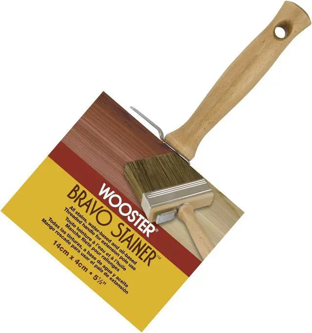 Alt view image 3 of 10 - WOOSTER F5119-5 1/2 5-1/2" Flat Sash Paint Brush, Polyester Bristle