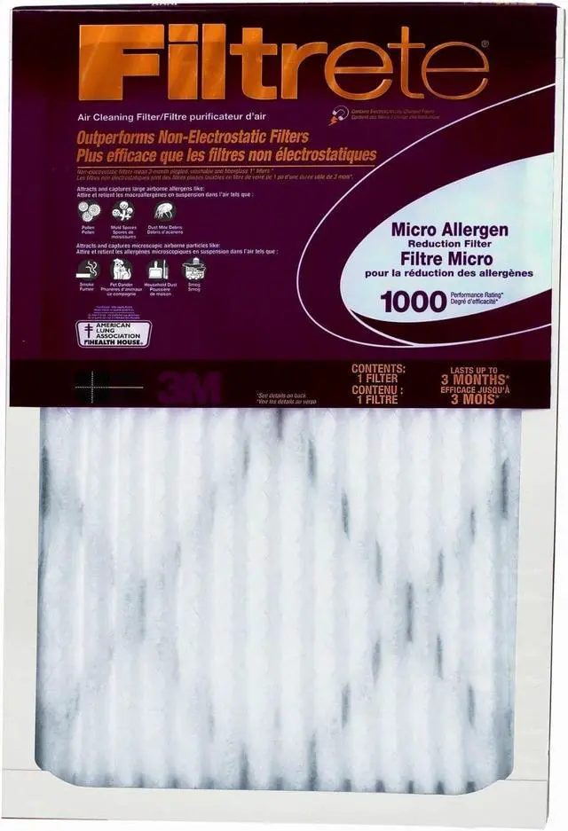 Main image of 3M 09801 Filtrete Micro Allergen Filter 16"x25"x1"