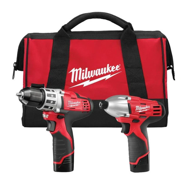 Alt view image 2 of 12 - Cordless Combination Kit, Milwaukee, 2494-22
