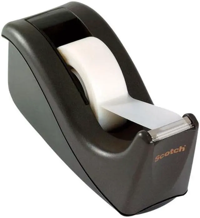 Alt view image 5 of 13 - 3M C60BK Value Desktop Tape Dispenser  1 in.core  Two-Tone Black