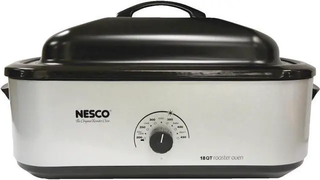 Alt view image 3 of 12 - Nesco 18-quart Porcelain Cookwell Roaster Oven