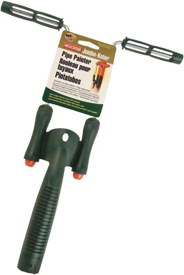 Alt view image 2 of 7 - WOOSTER R212 Mini Dual Paint Roller Frame, Cage, Polypropylene Handle, 4-1/2",