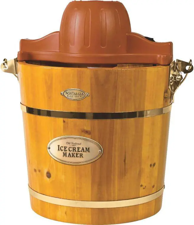 Alt view image 7 of 11 - Nostalgia Old Fashioned Ice Cream Maker ICMW400