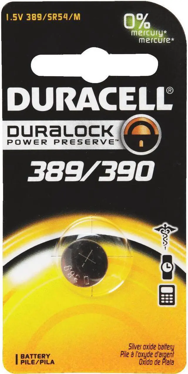 Alt view image 10 of 20 - Duracell Silver Oxide 389/390 Medical Battery 1.5V MND389BPK
