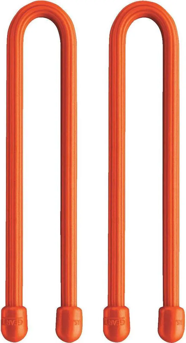 Alt view image 5 of 15 - NITE IZE GT6-2PK-31 6" L, 1/4" W, Bright Orange Plastic Gear Tie, PK 2