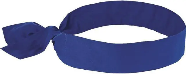 Alt view image 4 of 13 - Ergodyne Blue Cooling Bandana 12307