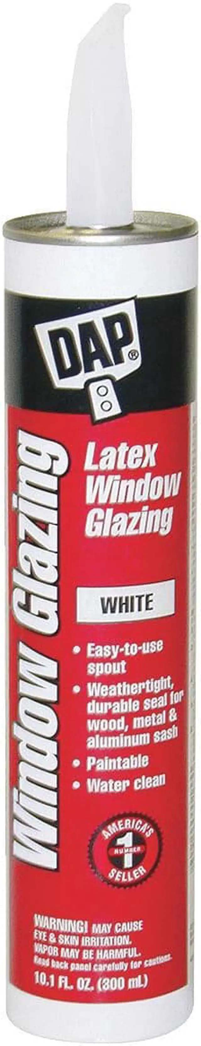 Alt view image 3 of 5 - DAP 12108 Acrylic Latex Sealant, 10 oz, Cartridge, White, Acrylic Latex Base,