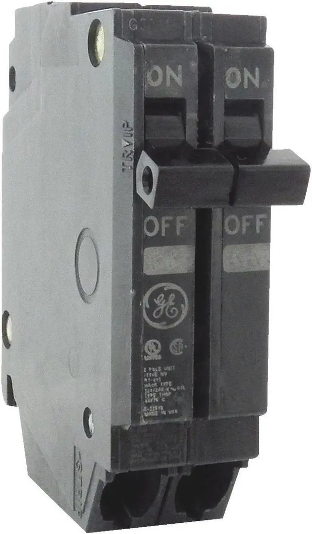 Alt view image 2 of 4 - GE Industrial - THQP215 - 15A - 2 Pole - Thin Style - 120/240V - 10kAIC - Q-Line Series Circuit Breaker