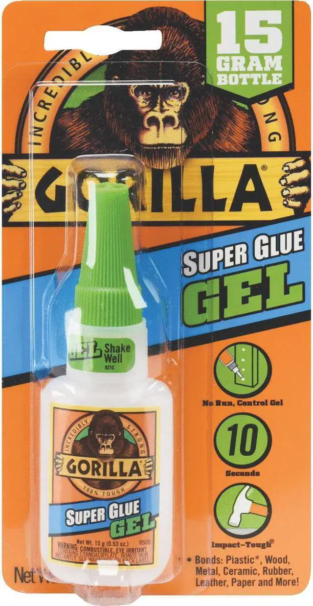 Alt view image 2 of 20 - Gorilla Super Glue Gel - 0.53 oz - 1 Each - Clear - OEM