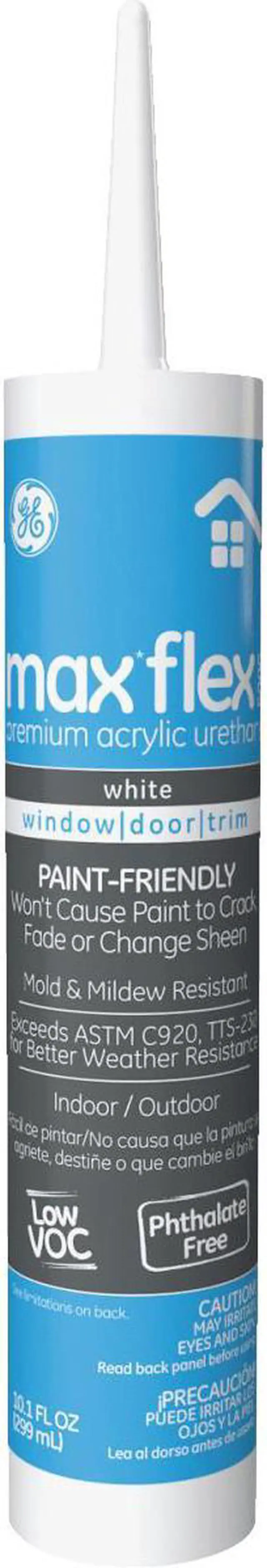 Alt view image 2 of 4 - GE 2863841 Acrylic Latex Sealant, 10 oz, Cartridge, White, Acrylic Latex Base,