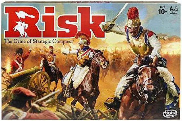 Alt view image 4 of 8 - Hasbro Gaming Risk The Game of Strategic Conquest Classic Board Game