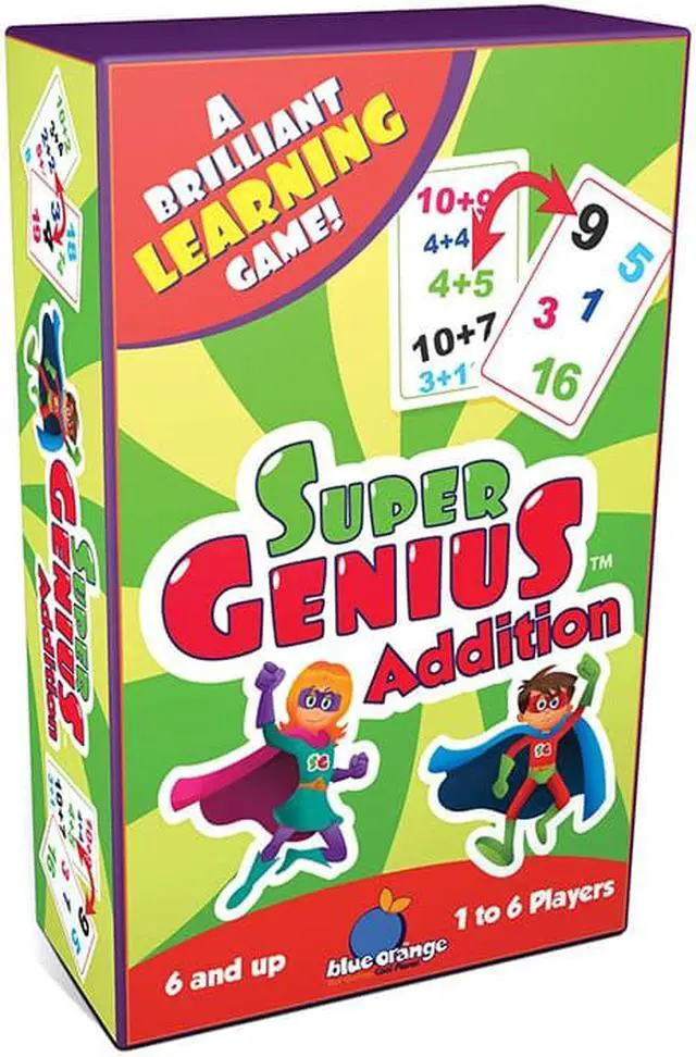 Alt view image 2 of 15 - Super Genius - Addition - Card Game by Blue Orange Games (01301)
