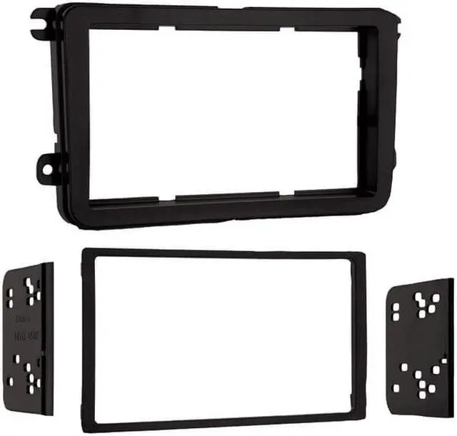 Alt view image 10 of 11 - Metra 95-9011B Double DIN Installation Dash Kit for 2005-up Volkswagen