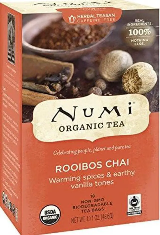 Alt view image 5 of 16 - Numi Tea Organic Ruby Chai Herbal Tea ( 6x18 BAG)