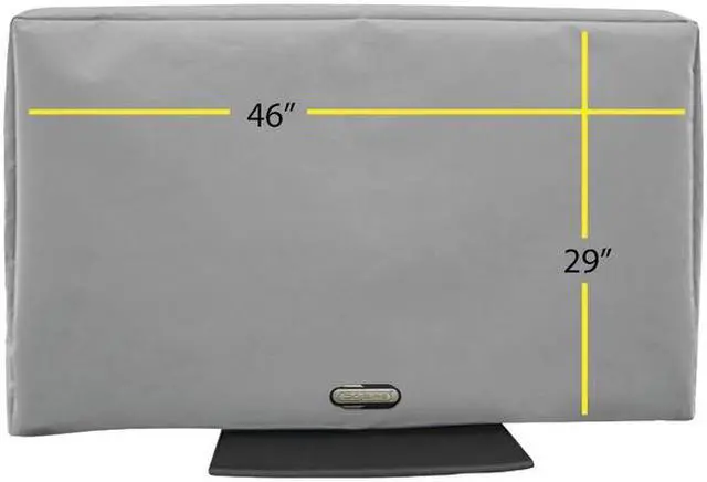 Alt view image 3 of 17 - Solaire 46" - 52" Outdoor TV Cover Light Gray (SOL 46G) HDYSOL46G