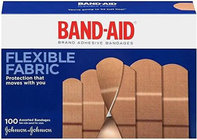 Alt view image 2 of 16 - BAND-AID Flexible Fabric Adhesive Bandages Assorted 100/Box 11507800