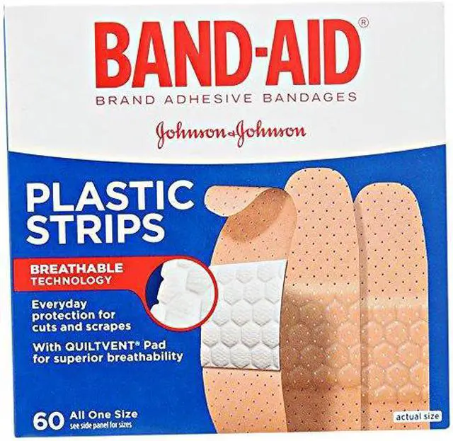 Alt view image 7 of 20 - Band-Aid Brand Tru-Stay Plastic Strips Adhesive Bandages All One Size 60/Count (513186) 100563500