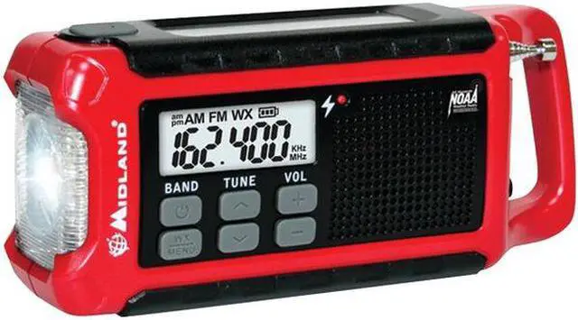 Alt view image 3 of 14 - Midland ER310 Portable Emergency Crank Weather Radio w/ AM/FM/Weather Alert