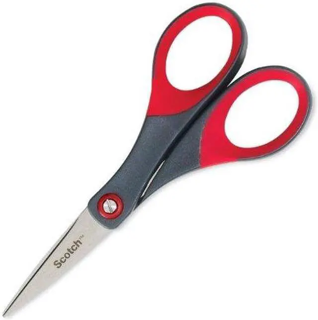 Alt view image 3 of 4 - 3M MMM1446 Scissors- Precision- 6in. Straight- Gray-Red