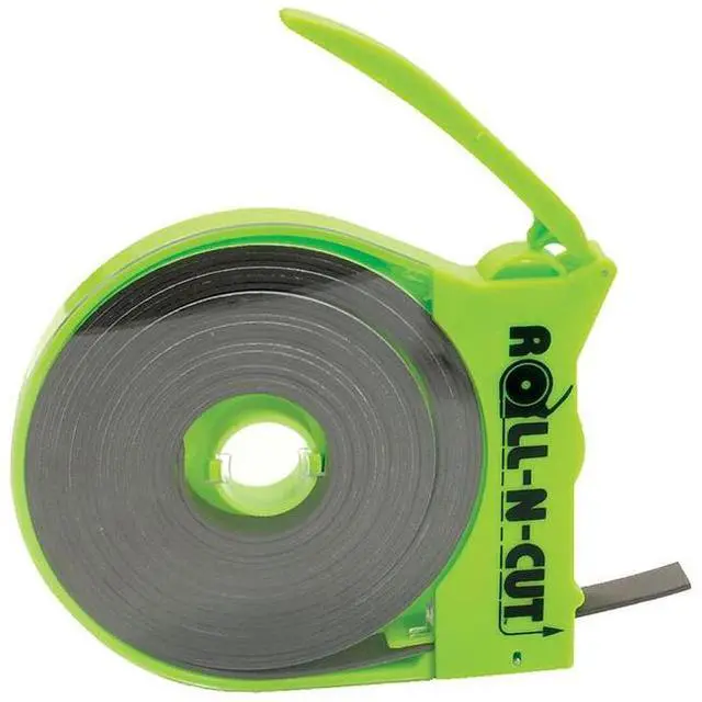 Alt view image 3 of 14 - Baumgartens Magnetic Tape Roll w/Dispenser 1/2"x15' BK Tape/GN Dispenser 66021