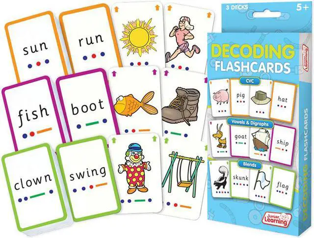 Alt view image 2 of 12 - Junior Learning JRL211 Decoding Flash Cards