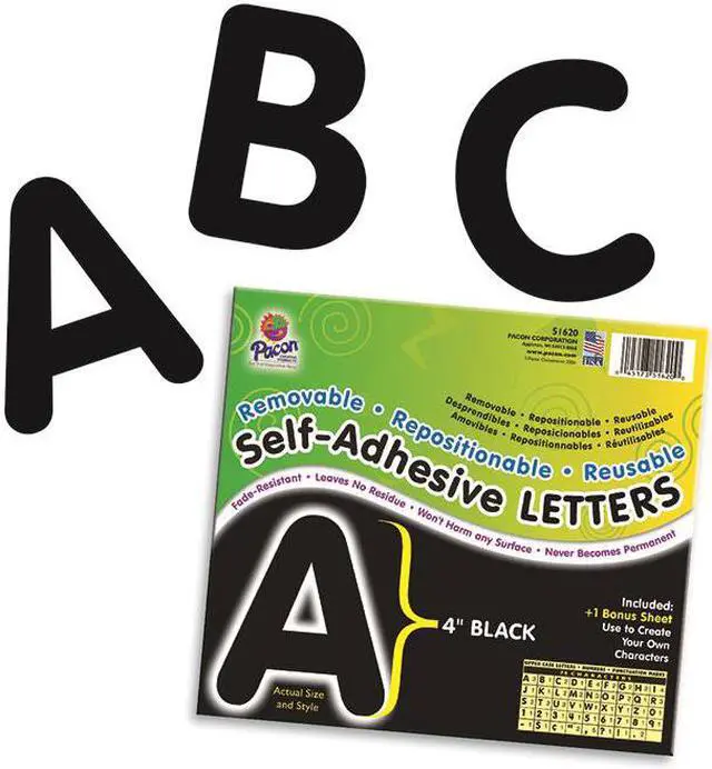 Alt view image 7 of 13 - Pacon Self-Adhesive Removable Letters