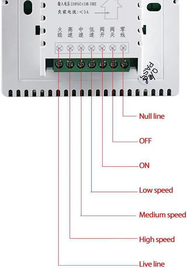Alt view image 4 of 4 - ELECALL Thermostat Temperature Controller Programmable Air Thermostat Room Thermosta Temperature Controller Panel - EK8805FB