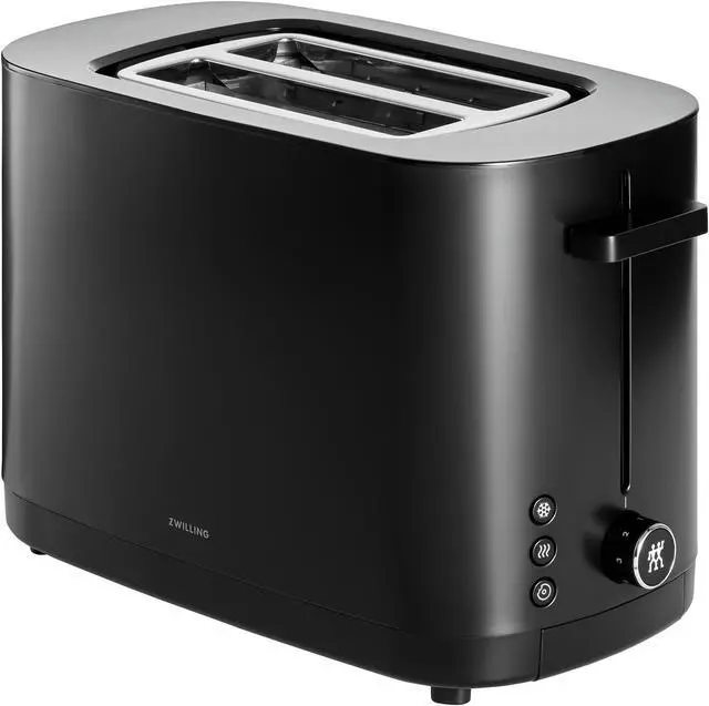 Main image of ZWILLING Enfinigy, 2-Slice Toaster, Extra Wide 1.5" Slots for Bagels and Toast, Black