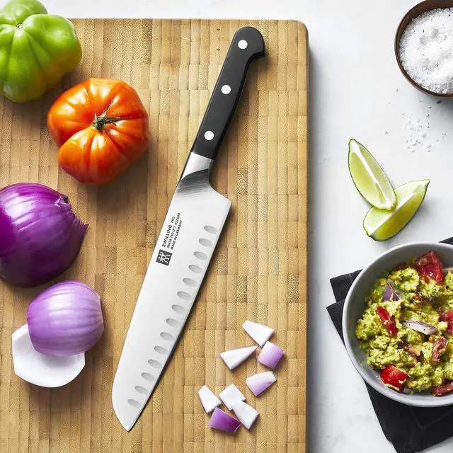 Alt view image 2 of 3 - ZWILLING Pro 7-inch Hollow Edge Santoku Knife