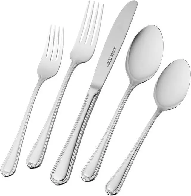 Main image of Henckels Alcea Flatware Set, 65-Piece, Silver