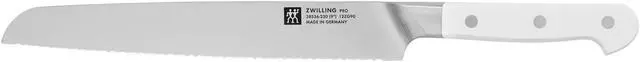 Main image of ZWILLING Pro Le Blanc 9-inch Z15 Serrated Bread Knife
