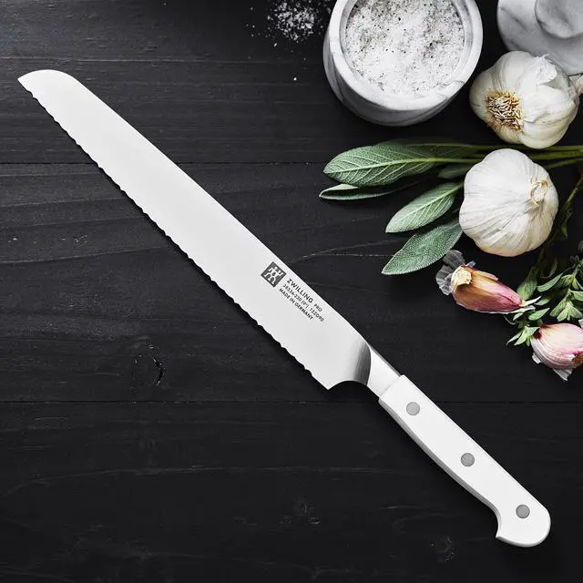 Alt view image 2 of 5 - ZWILLING Pro Le Blanc 9-inch Z15 Serrated Bread Knife
