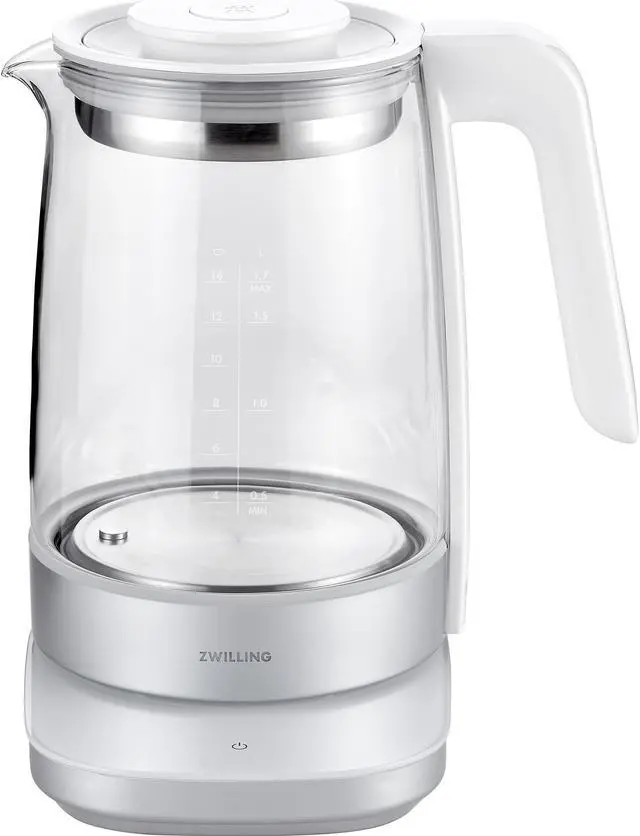 Alt view image 2 of 7 - ZWILLING Enfinigy Glass Kettle, Tea Kettle, Silver