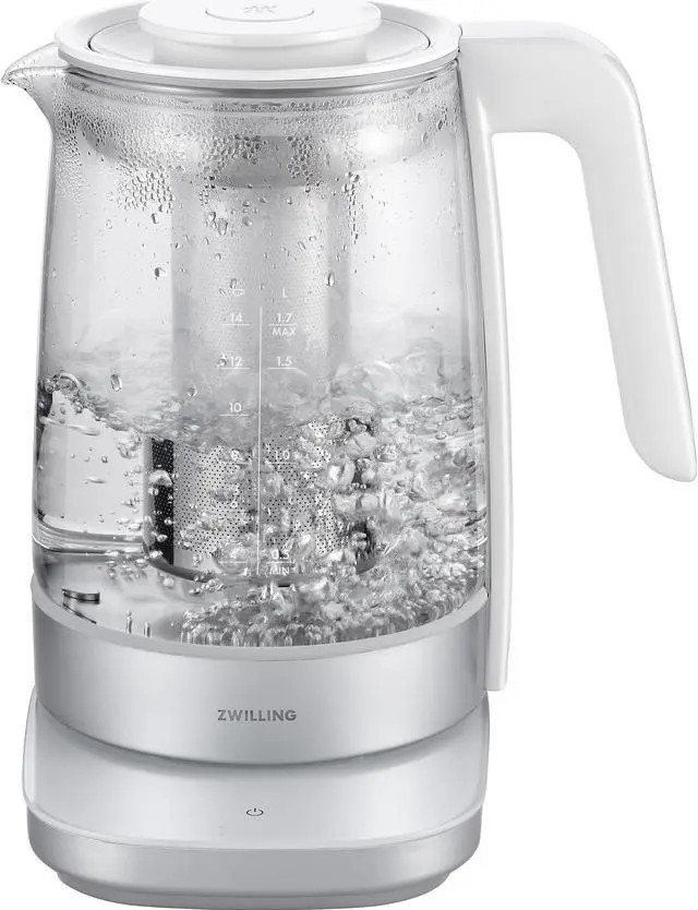 Alt view image 3 of 7 - ZWILLING Enfinigy Glass Kettle, Tea Kettle, Silver