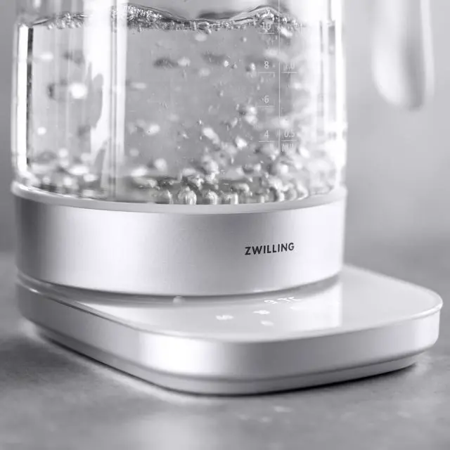 Alt view image 5 of 7 - ZWILLING Enfinigy Glass Kettle, Tea Kettle, Silver