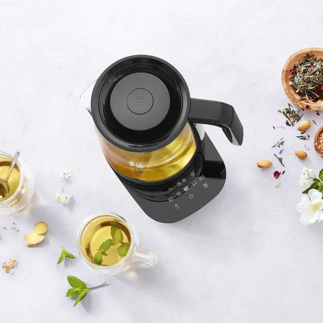 Alt view image 5 of 7 - ZWILLING Enfinigy Glass Kettle, Tea Kettle, Black