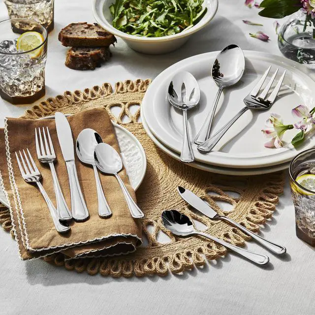 Alt view image 2 of 7 - Henckels Alcea Flatware Set, 65-Piece, Silver