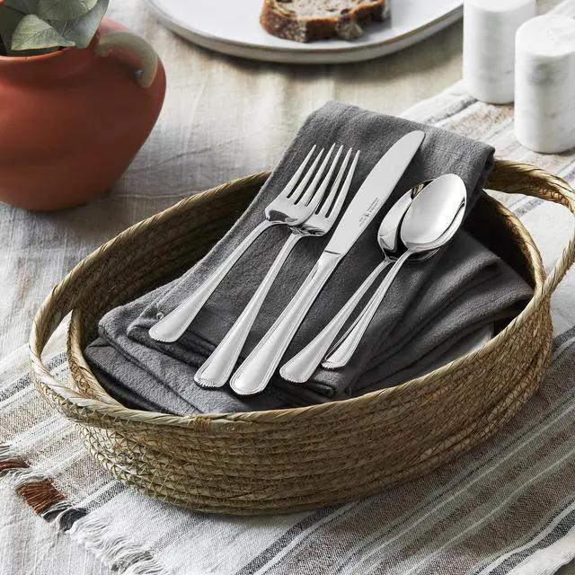 Alt view image 6 of 7 - Henckels Alcea Flatware Set, 65-Piece, Silver