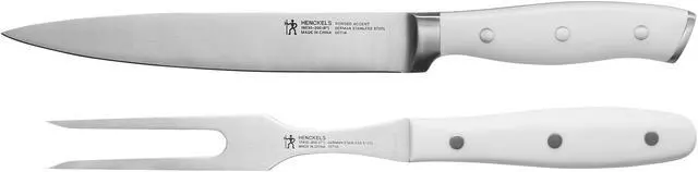 Main image of Henckels Forged Accent 2-pc Carving Set - White Handle