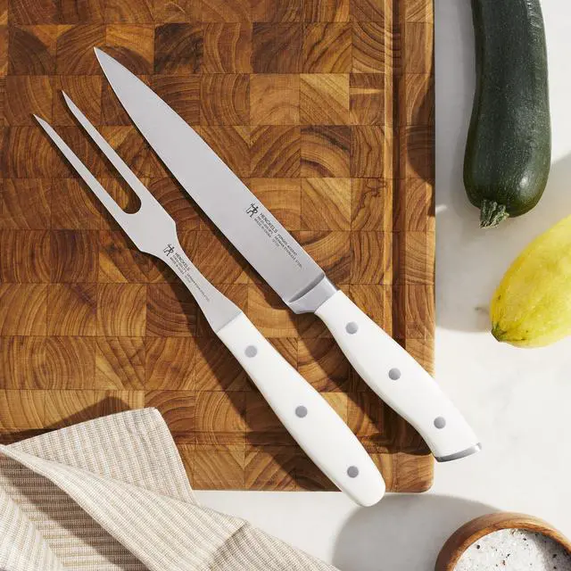 Alt view image 2 of 7 - Henckels Forged Accent 2-pc Carving Set - White Handle