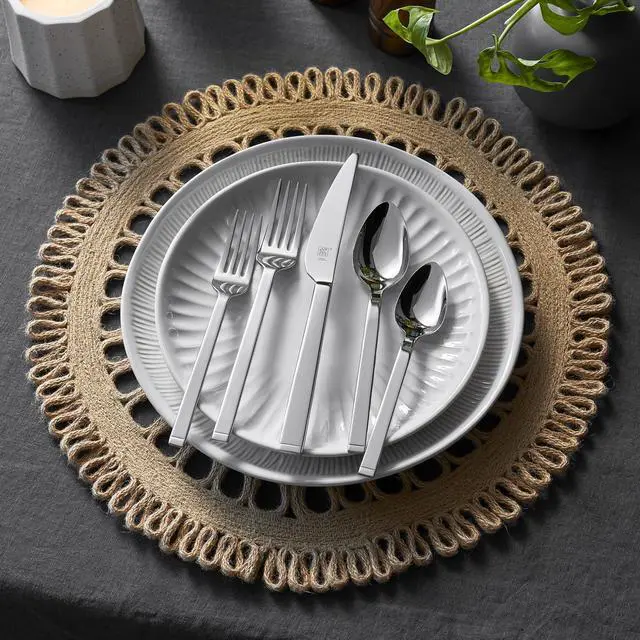 Alt view image 5 of 7 - ZWILLING Squared 45-pc 18/10 Stainless Steel Flatware Set