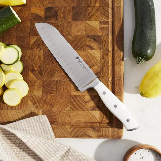 Alt view image 2 of 6 - Henckels Forged Accent 2-pc Asian Knife Set - White Handle