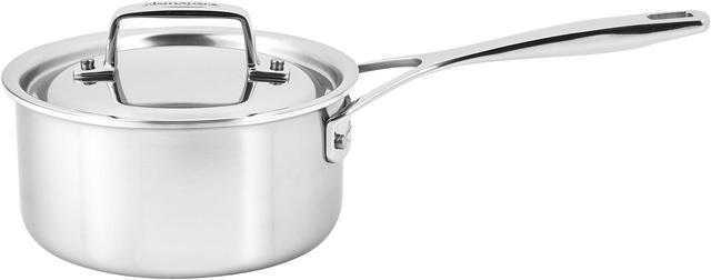 Demeyere Essential 5-Ply 4-Qt Stainless Steel Saucepan With Lid