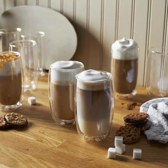 Alt view image 3 of 4 - ZWILLING Sorrento 8-pc Double-Wall Glass Latte Cup Set