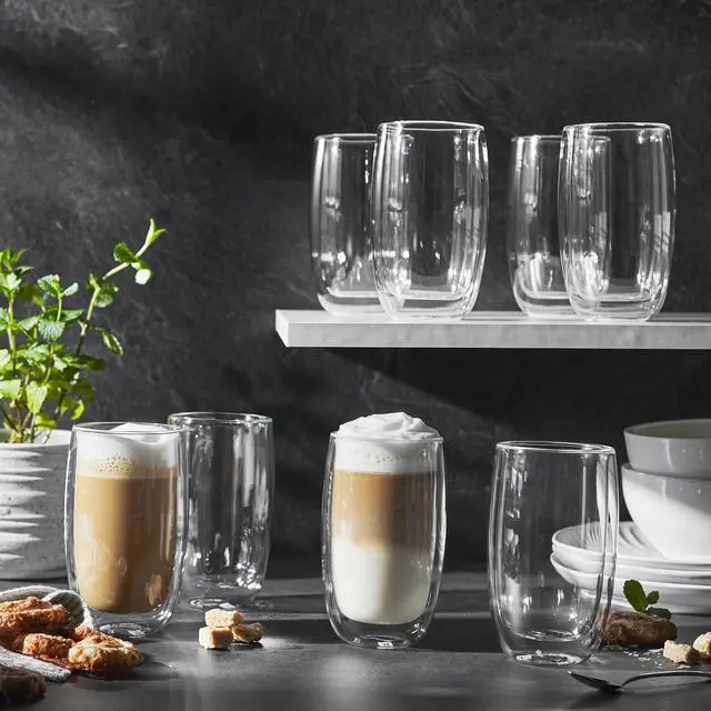 Alt view image 4 of 4 - ZWILLING Sorrento 8-pc Double-Wall Glass Latte Cup Set