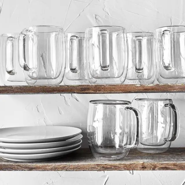 Alt view image 5 of 5 - ZWILLING Sorrento Plus 8-pc Double-Wall Glass Coffee Mug Set