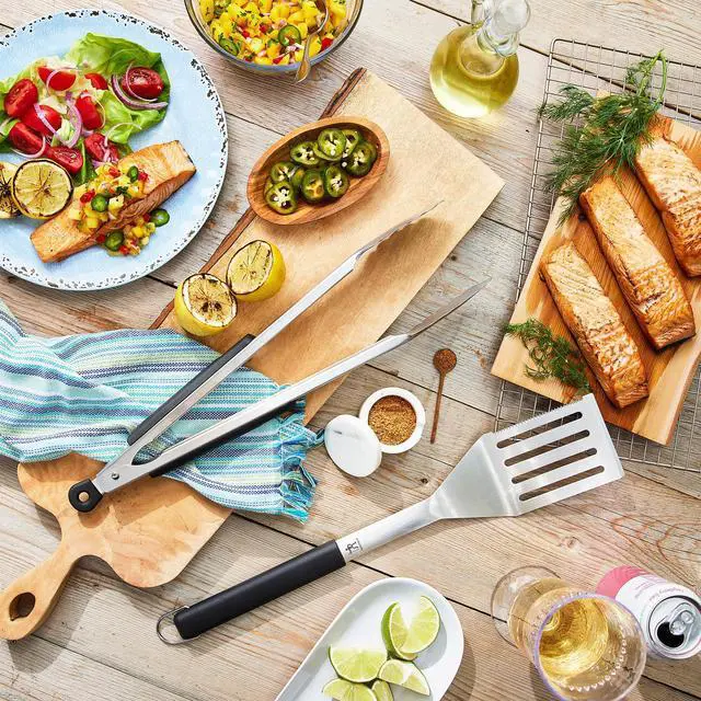 Alt view image 2 of 7 - Henckels BBQ 4-pc Stainless Steel Grill Tool Set