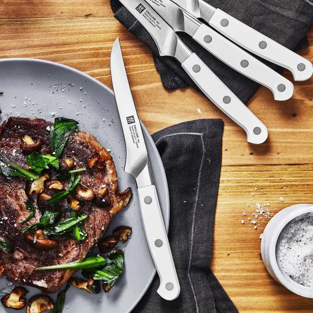 Alt view image 3 of 7 - ZWILLING Pro Le Blanc 4-pc Steak Knife Set